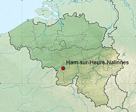 Carte Ham-sur-Heure-Nalinnes (Belgique)